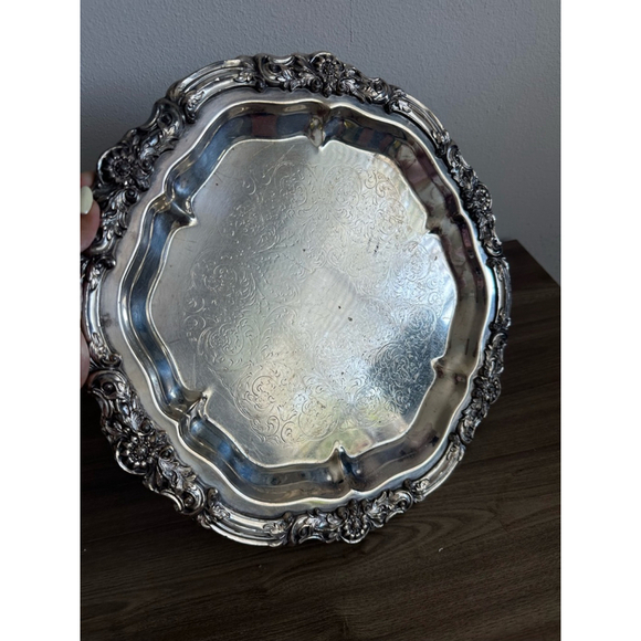 FB Rogers Silver Co 1883 Antique 1950s vintage tray serving platter